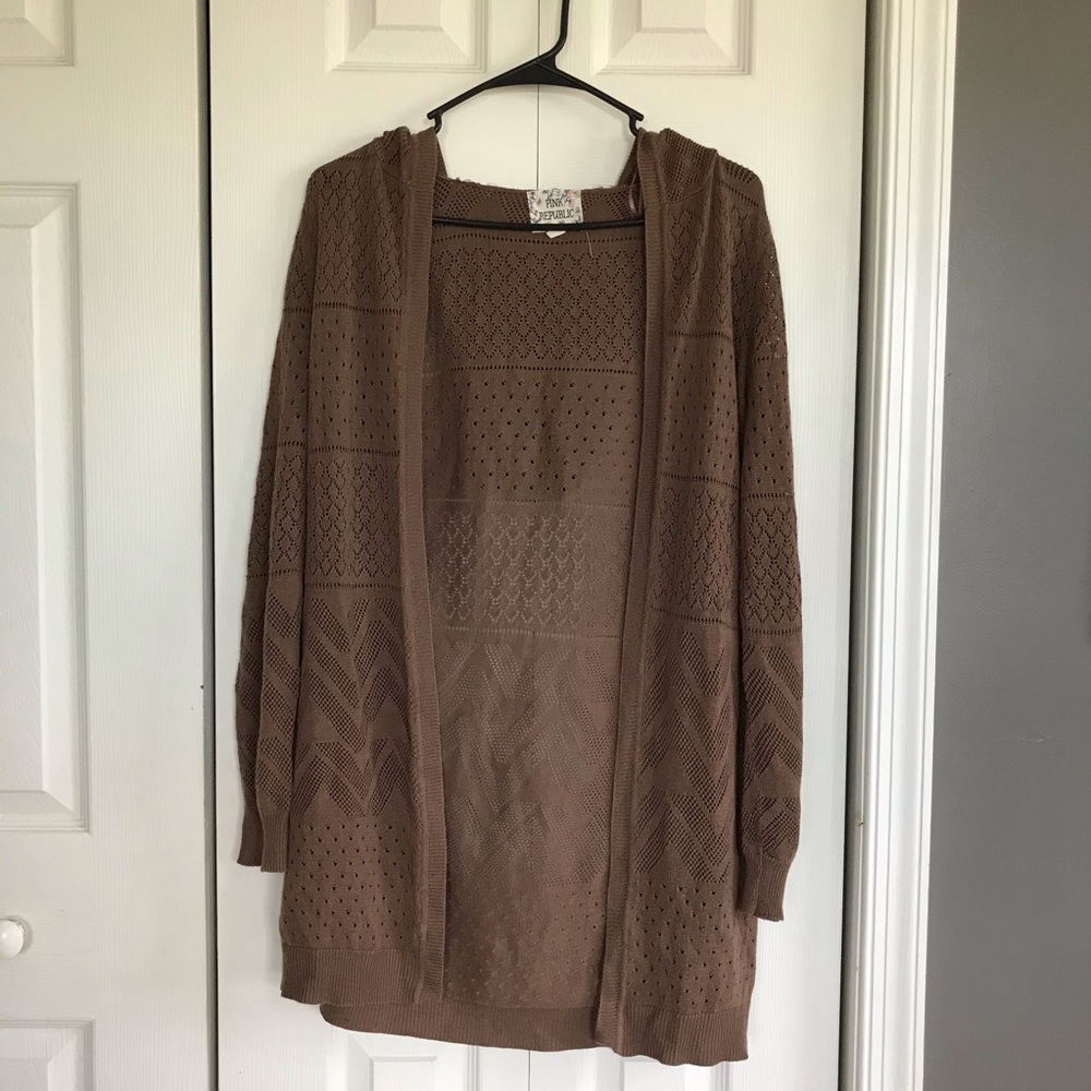 Camel Hooded Sweater